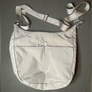 Baggallini Beige / Taupe Nylon Crossbody Travel Bag